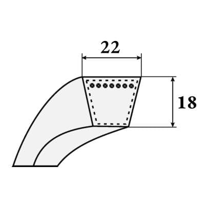 Кабели Ремень клиновой SPC 4250  SWR
