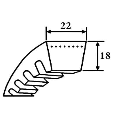 Кабели Ремень клиновой XPC 2240 SWR